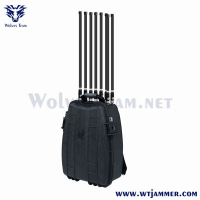1000m 100-240V Jamming Radius manpack Jammer For Armed forces Places