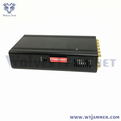 12 antennes 12 watts portable puissant téléphone portable / GPS / 4G / Wifi brouilleur de signal, brouilleur de signal UHF VHF