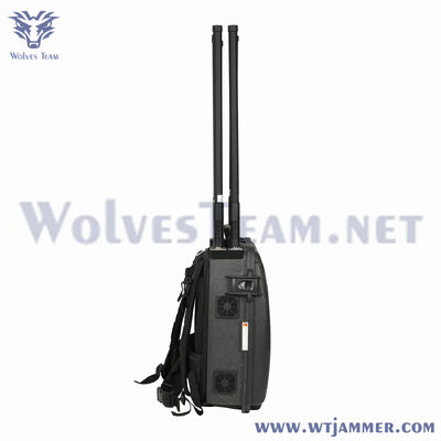 Brouilleur de sac à dos haute puissance de 8 antennes pour la sécurité de protection VIP bloqueur de signal de téléphone portable GPS WIFI