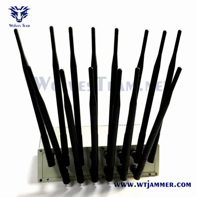 14 Système de brouillage multifonctionnel sur ordinateur de bureau de bande Prend en charge les bandes GSM 4G LTE WiFi VHF et radio