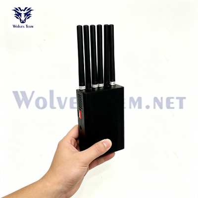 Brouilleur de signal portable 6 Antenne Bluetooth WiFi GPS 3G 4G LTE Pour les petits espaces intérieurs