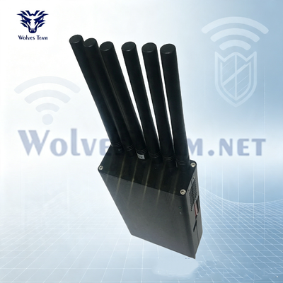 Brouilleur de signal portable de 6W intégré à la batterie facile à transporter pour une utilisation en extérieur
