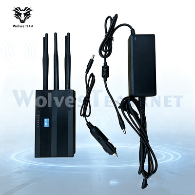 Brouilleur de signal portable, brouilleur compact pour bloquer les signaux cellulaires, WiFi, GPS et radio dans divers environnements