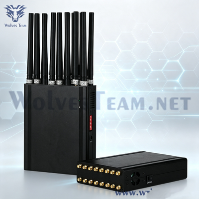 16 Antennes 5-20 mètres brouilleur de signal de téléphone portable pour CDMA GSM DCS PCS 3G 4G 5G WIFI GPS VHF UHF