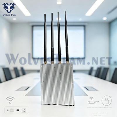 20-50 mètres de portée de brouillage, brouilleur de signal WiFi 2.4G 5.8G, appareil pour bloquer les interférences et le bruit des haut-parleurs sans fil