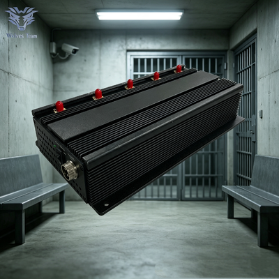 Bloqueur de signal 5 bandes direct du fabricant Bloque les signaux de téléphone portable et WiFi pour les prisons et les installations d'application de la loi