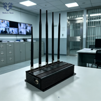 Bloqueur de signal 5 bandes direct du fabricant, bloque les signaux de téléphone portable et WiFi pour les prisons et les installations d'application de la loi