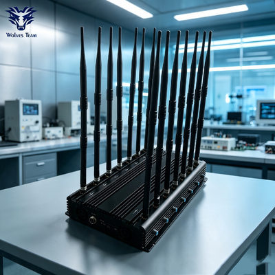Brouilleur 20-50 mètres pour 3G 4G 5G WiFi UHF VHF GPS Lojack pour sites de sécurité nationale