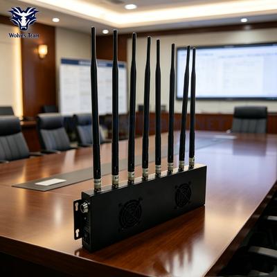 8-Antenna Cell Phone And GPS Jammer  Signal Blocker for Senior Leadership Meeting Venues