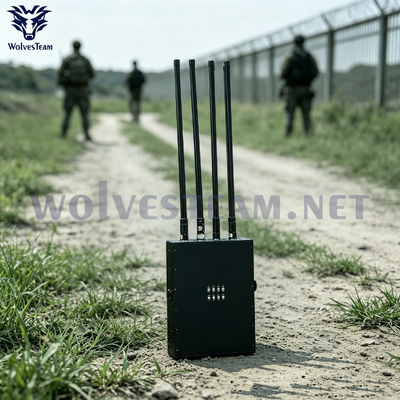 Brouilleur de signal Manpack avec batterie à l'intérieur pour les mètres de fond 50-300