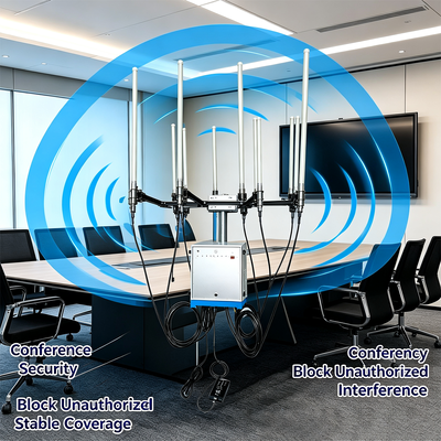 400W IP65 Étanche Brouilleur de Signal 8 Bandes Brouilleur RF pour Sécurité Extérieure