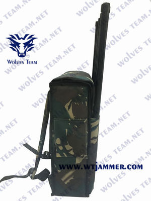 Portable 8 antennes 4gwimax brouilleur de signal de sac à dos