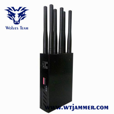 Brouilleur tenu dans la main de signal de 12W CDMA GSM 3G 4G 5G WiFi Lojack