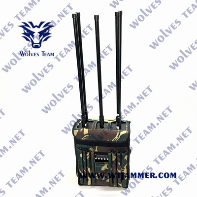 90W militaire résistant à haute puissance GPS WIFI5.8G Drone Signal Backpack Jammer