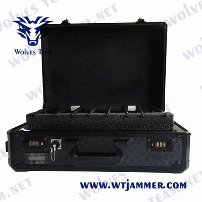 8 canaux CDMA 120W signal de téléphone portable brouilleur 5dBi antenne