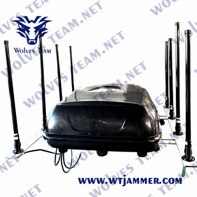 Casse Pelican Portable Bomb Jammer étanche à 12 bandes 5G Jammer de téléphone portable