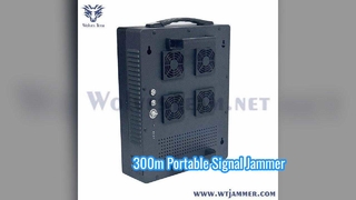 Suppresseur de signal dissimulé portable extérieur à 6 canaux haute performance de 100 à 300 mètres 180 W efficace