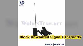Brouilleur tenu dans la main de signal