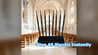 Brouilleur de Signal de bureau sans fil, 40W, 8 bandes réglables, bloqueur de Signal de téléphone portable pour le culte de l'église A
