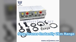 Système combiné de suppression de signal haute puissance, double unité à 10 bandes, puissance personnalisable