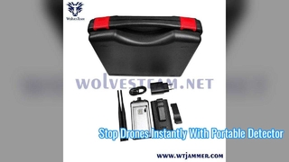 Détecteur de drone portable équipé d’une batterie rechargeable intégrée