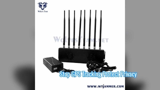 Light 8 Bands High Power Antenna Phone Jammer And GPS Jammer