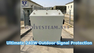 Brouilleur de signal de prison étanche avec antennes directionnelles Omni à 6 canaux pour téléphone portable 100-300 M 300W