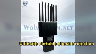 16 brouilleur tenu dans la main de signal de téléphone portable du watt 5G de l'antenne 16 avec la batterie à l'intérieur